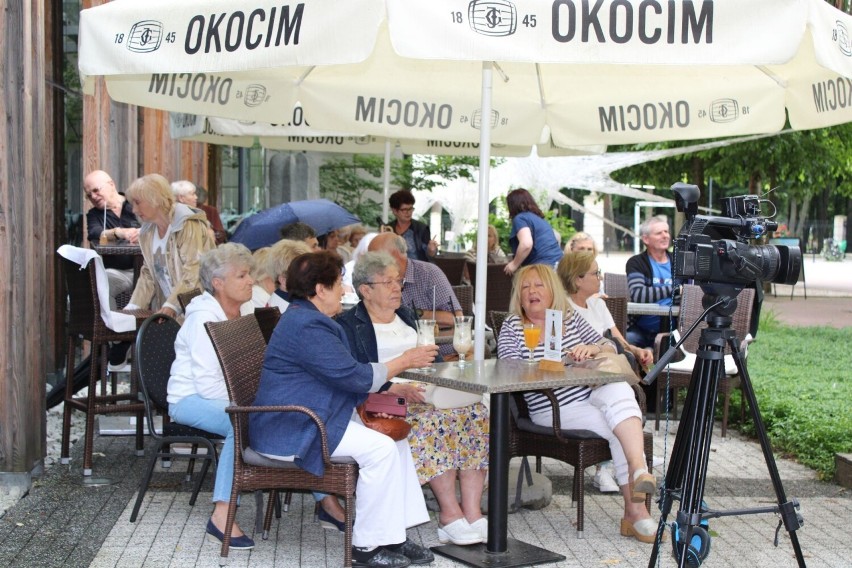 Grażyna Brodzińska w festiwalowej kawiarence w Busku. Mówiła o swojej karierze na scenie i w telewizji