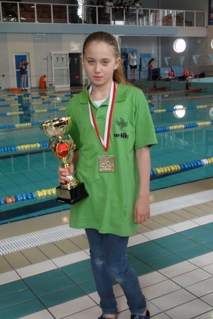 Ewa Osiniak (Orlik Lublin) jest jednym z największych talentów lubelskiego pływania