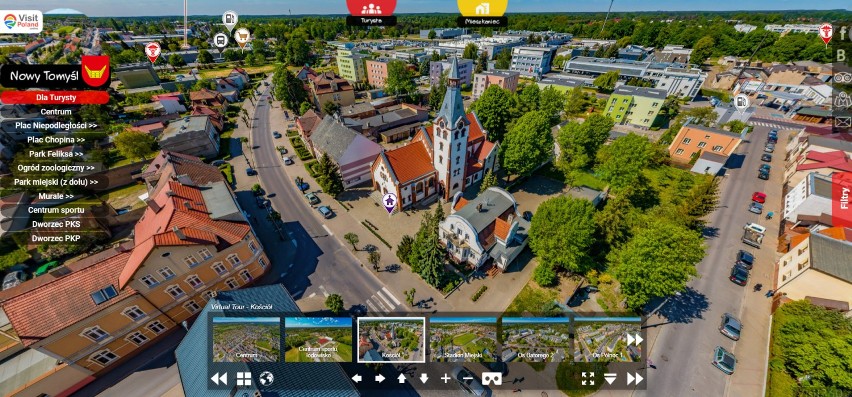Nowy Tomyśl. Wirtualny spacer ulicami miasta, czyli nowa opcja na stronie Urzędu Miejskiego