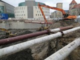 Wielka dziura w centrum Poznania. Powstaje nowy gmach UEP [ZDJĘCIA]