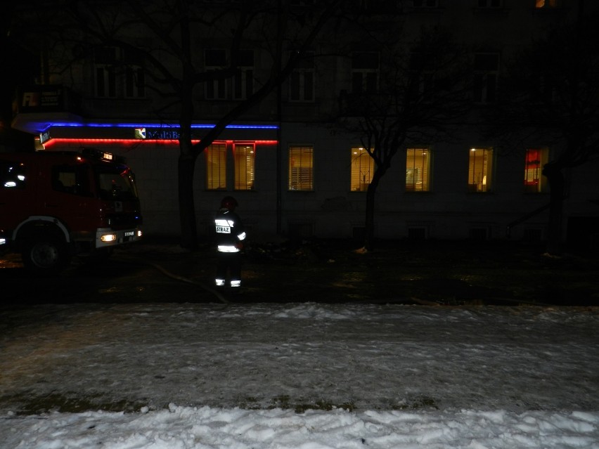 Pożar w centrum Lublina