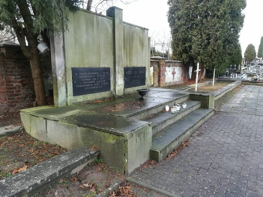 Pomnik partyzantów na cmentarzu parafialnym w Kraśniku nie...