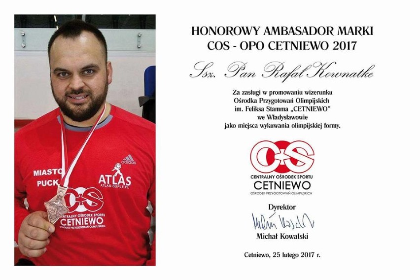 Nowi ambasadorzy COS OPO Cetniewo - Rafa Kownatke i Klaudia...