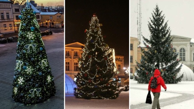 Jakie choinki przyozdabiały Rynek w Wągrowcu w minionych latach? Zobaczcie ->