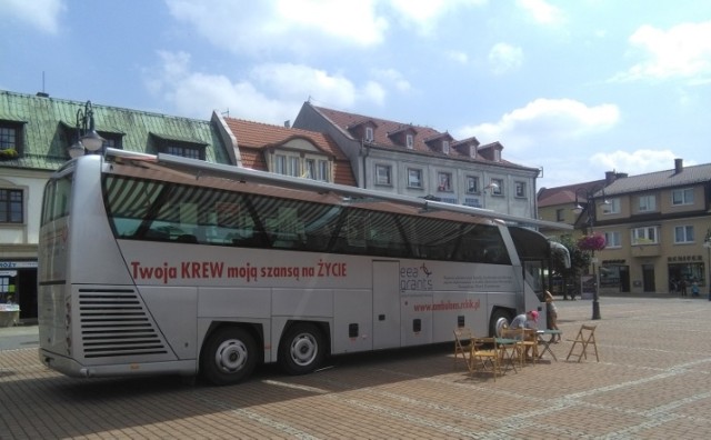 Autobus krwiodawstwa stanie na żorskim rynku w środę 24 sierpnia.