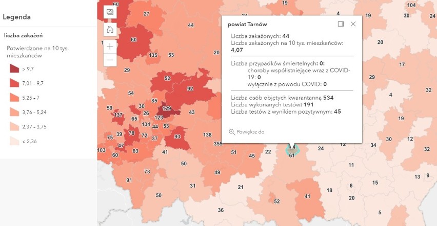 Więcej zakażeń koronawirusem i zgonów z powodu COVID-19. W Tarnowie i regionie blisko 200 nowych chorych [DANE, 21.04]