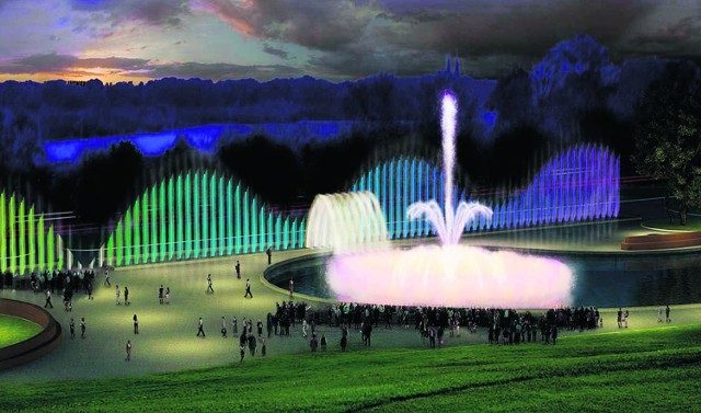 Multimedialna fontanna za niespełna dwa lata będzie wygrywać koncerty na Podzamczu