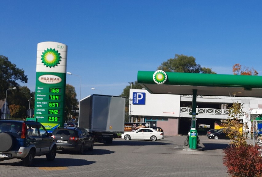 BP przy ulicy Kelles - Krauza w Radomiu.