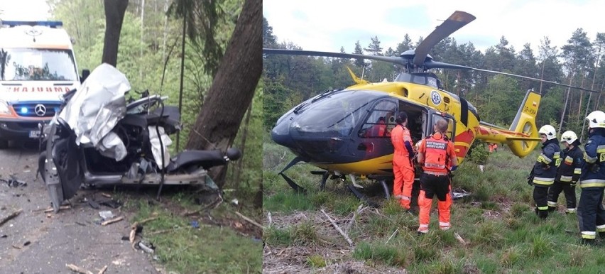 Wypadek między Piaśnicą i Wejherowem 25.05.2019. Nie żyje 20-latek