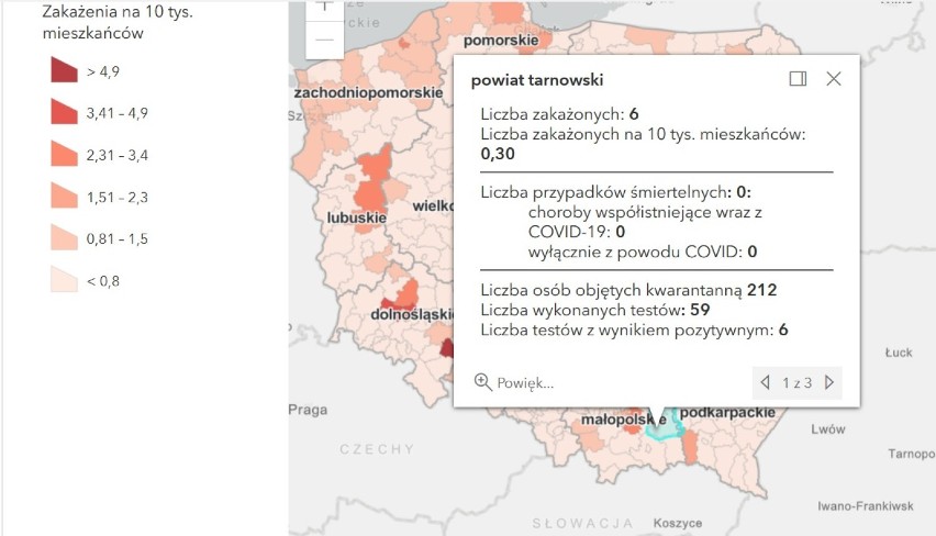 Nowe zakażenia COVID-19 w Tarnowie i sąsiednich powiatach. Najwięcej na Bocheńszczyźnie [RAPORT, 1.02]