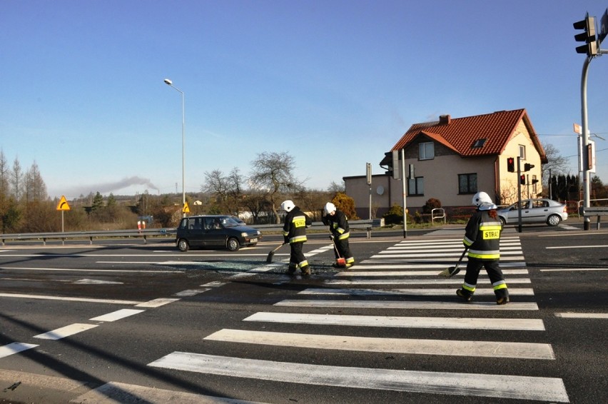 Wypadek w Sławkowie. Zderzenie dwóch aut