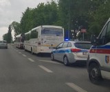 Zderzenie dwóch autobusów na Witosa w Wodzisławiu Śl.