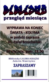 Kołyma - Wyprawa na koniec świata w MBP Galeria Książki w Oświęcimiu