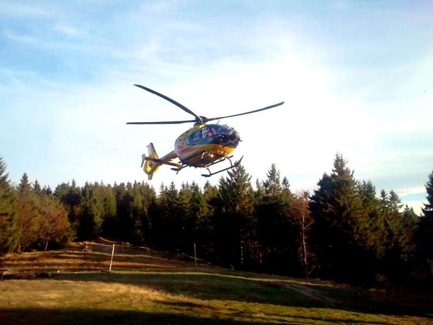 Wypadek kierowcy quada w Beskidzie Sądeckim [ZDJĘCIA]