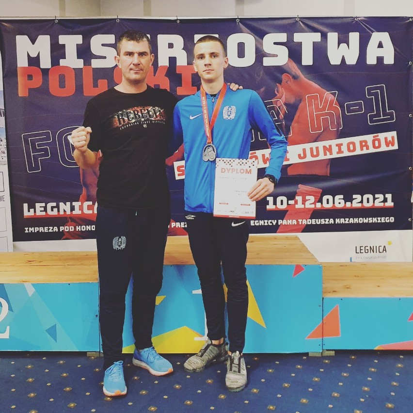 Kacper Śleszyński wicemistrzem Polski K1 juniorów w kickboxingu