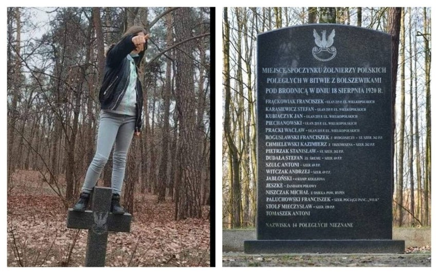 12-latka skakała po grobach żołnierzy w Brodnicy i chwaliła...