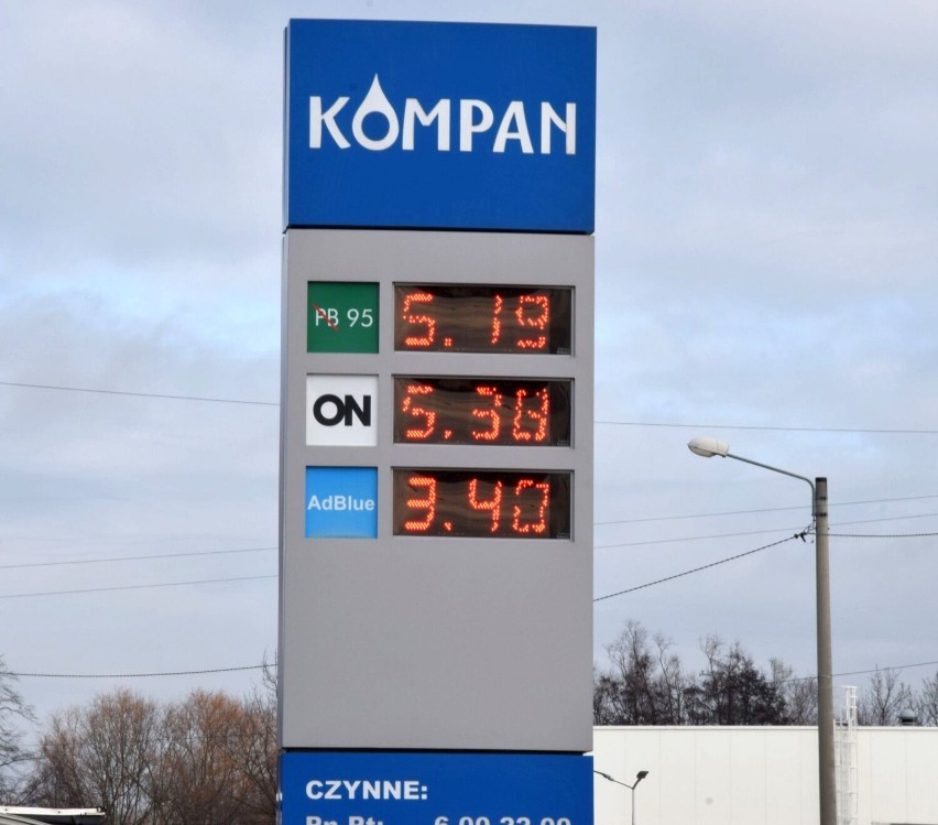 Ceny na stacjach paliw w Wieluniu - 3 lutego 2022...