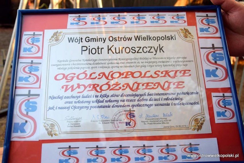 Wójt gminy Ostrów Wielkopolski z ogólnopolskim wyróżnieniem