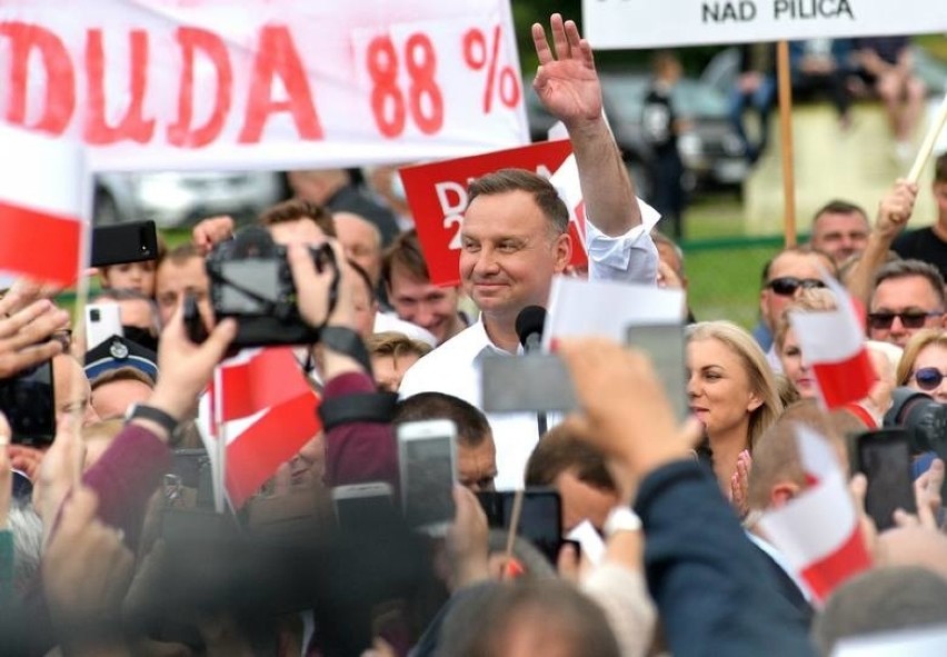 Andrzej Duda w Odrzywole 13 lipca 2020 roku.