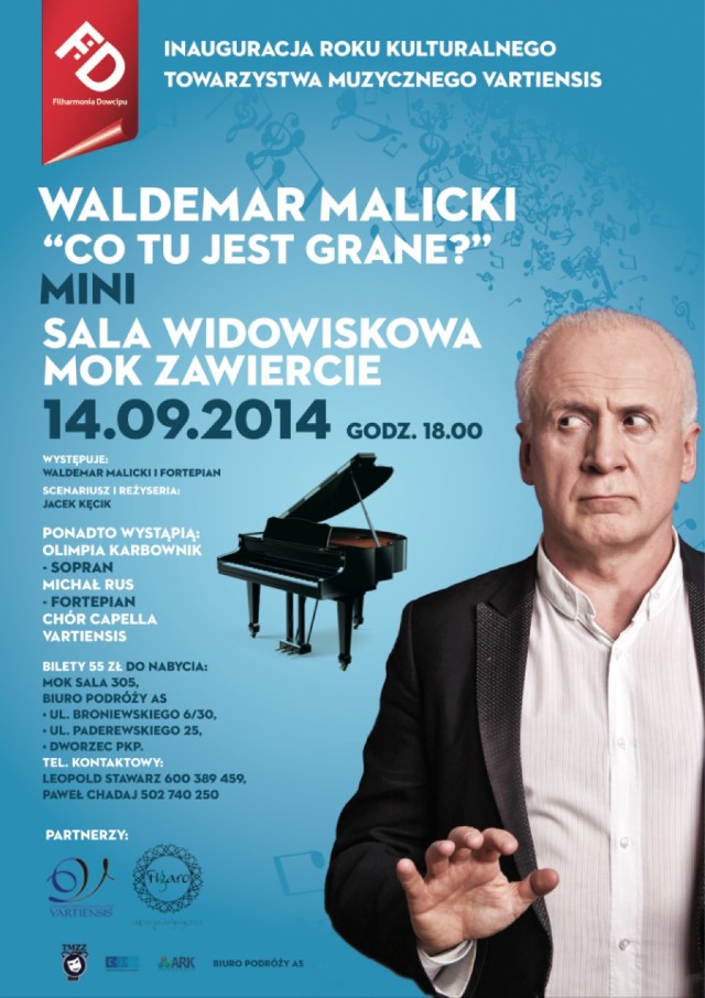 Koncert Waldemara Malickiego w Zawierciu.