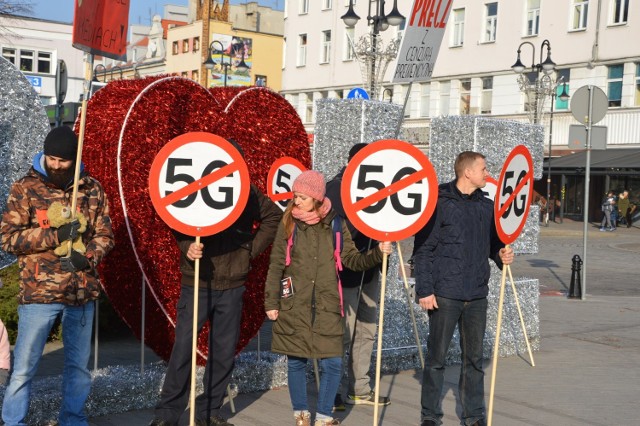 W Opolu odbył się w sobotę (25.01.2020) protest przeciwko technologii 5G.