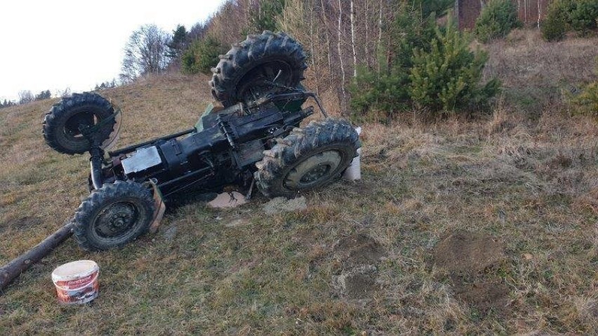 Żegiestów. Tragedia w Beskidzie Sądeckim. Nie żyje traktorzysta