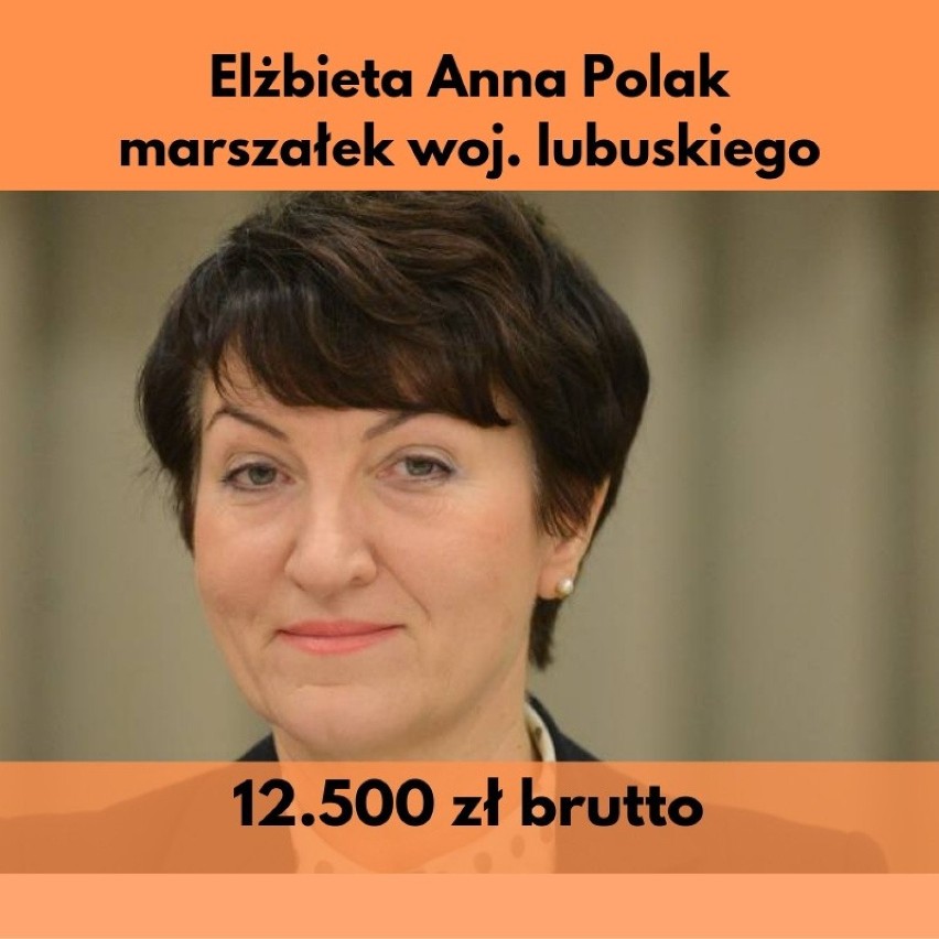 Elżbieta Anna Polak, marszałek woj. lubuskiego - 12.500,00...