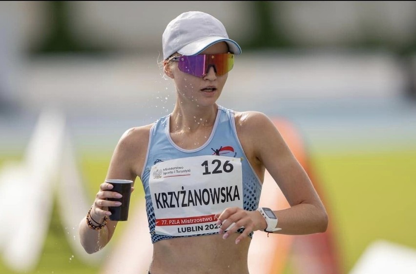 Izabela Krzyżanowska była druga w chodzie na 10 km.