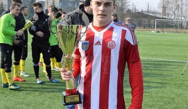 Dominik Gaudyn, kapitan Soły, która wygrała rozgrywki Pucharu Polski w Małopolsce Zachodniej i jest już półfinalistą etapu wojewódzkiego