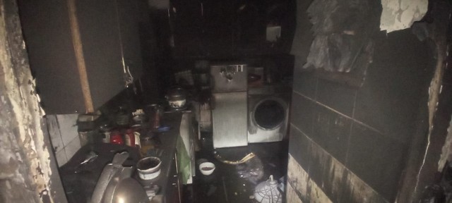 11 stycznia w nocy spłonęło mieszkanie przy ul. Chopina w Goleniowie