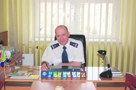 Podinspektor Jarosław Boryna będzie zajmował się sprawami prewencji w Komendzie Powiatowej Policji w Malborku.  fot. KAMILA BUCHOLZ