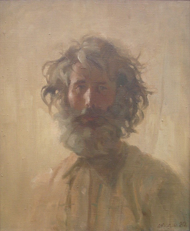 St. Mazuś, Autoportret  1982, olej na płótnie