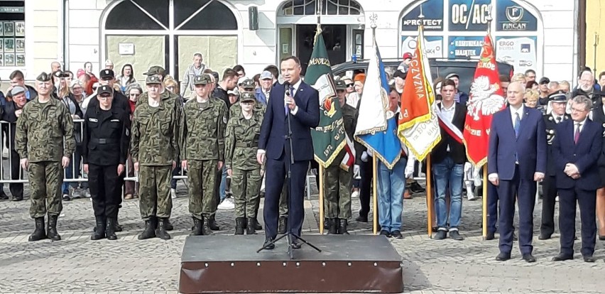 Andrzej Duda spotkał się z mieszkańcami Białogardu [ZDJĘCIA]