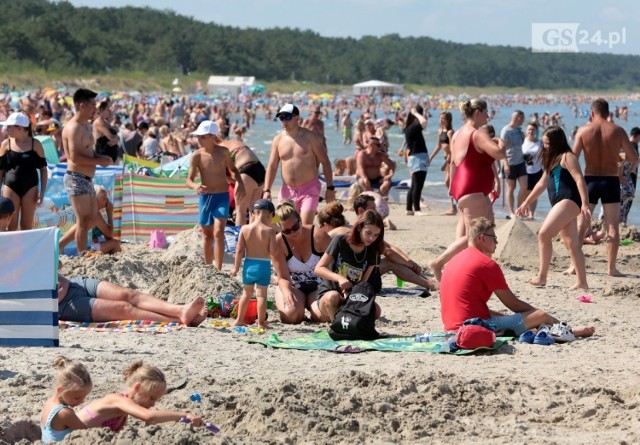 Plażowanie w Międzyzdrojach