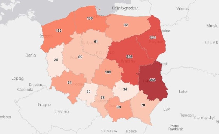 Ponad dwa tysiące zakażeń COVID-19 w Polsce. W powiatach oświęcimskim, wadowickim, chrzanowskim i olkuskim też są nowe przypadki.