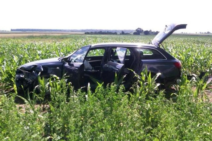 Wypadek w Golinie: Zderzyły się dwa samochody osobowe