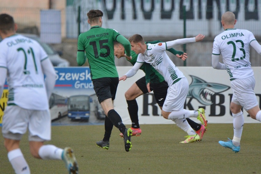 Olimpia Grudziądz zremisowała z Sokołem Kleczew w meczu 22. kolejki 3. ligi [zdjęcia]