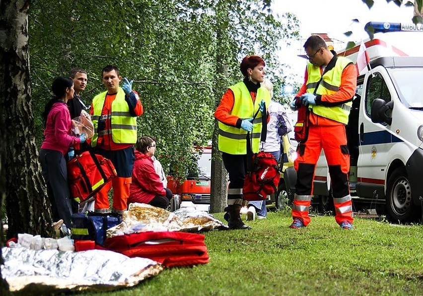 Ćwiczenia służb ratowniczych w Olsztynie [zdjęcia]