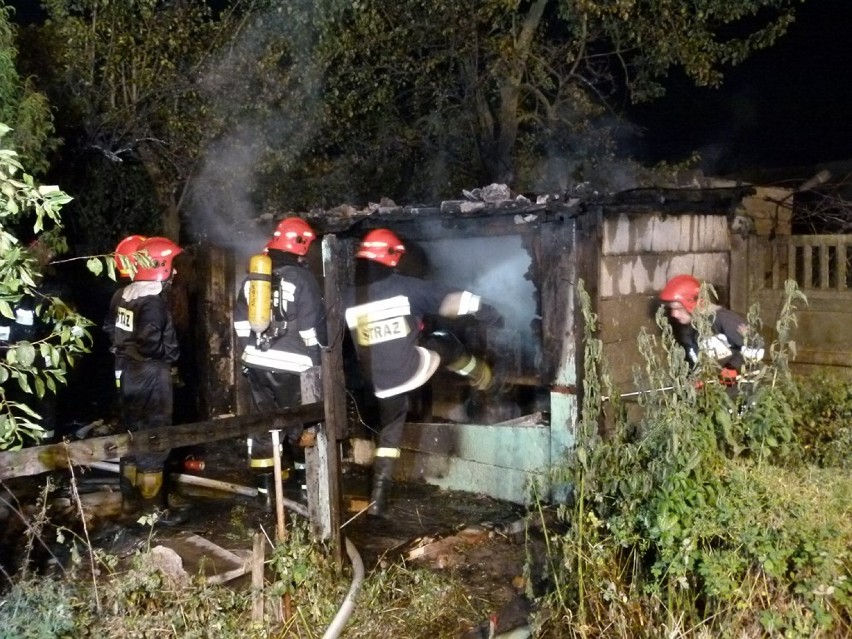 Pożar na Kolejowej w Sieradzu