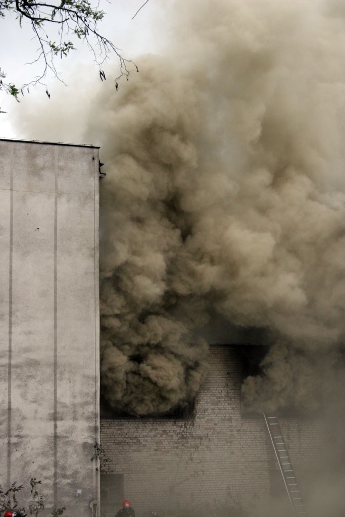 Września: Pożar komory bezechowej w Tonsilu [FOTO]