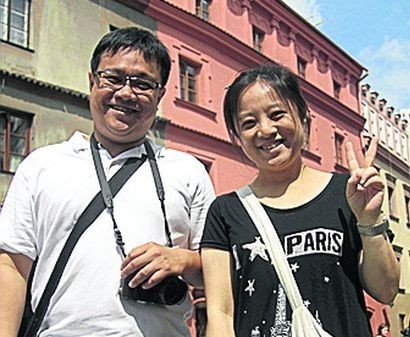 Zwiedzanie Lublina: Yeh Hsin-Hung i Yang Tzi-Peng z Tajwanu