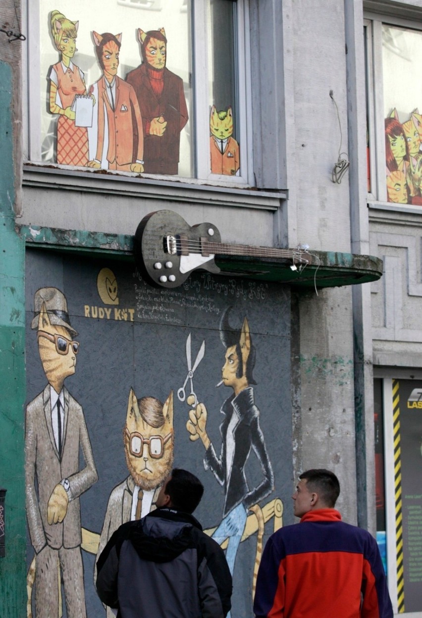 "Rudy Kot" przy ulicy Garncarskiej w Gdańsku
