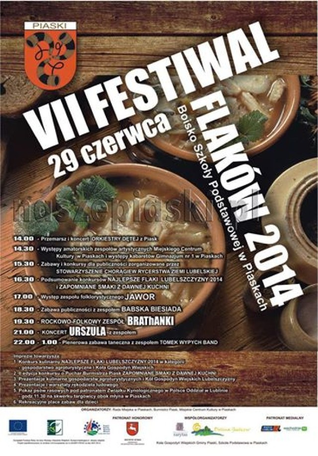 Już po raz siódmy odbędzie się Festiwal Flaków w Piaskach