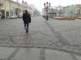 Chełm. Opady śniegu w mieście. FOTO