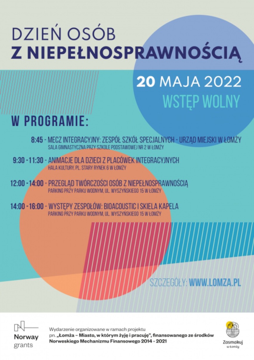 Zbliża się Łomżyński Dzień Osób z Niepełnosprawnością. Zobaczcie, co będzie się działo