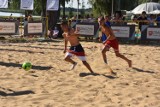 Turniej piłki nożnej plażowej. Testy sprawności piłkarskiej. 11 Święto Jeziora Zbąszyń - 25.07.2022 [Zdjęcia]