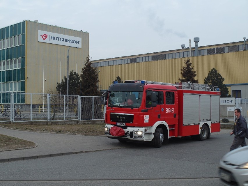 Pożar fabryki Hutchinsona w Łodzi