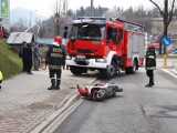 Zakopane: skuter pod kołami osobowego seata [FOTO]