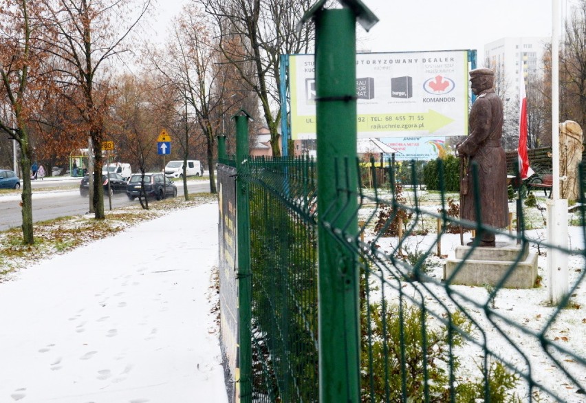 Wzór pomnika marszałka Piłsudskiego stoi w Zielonej Górze od...