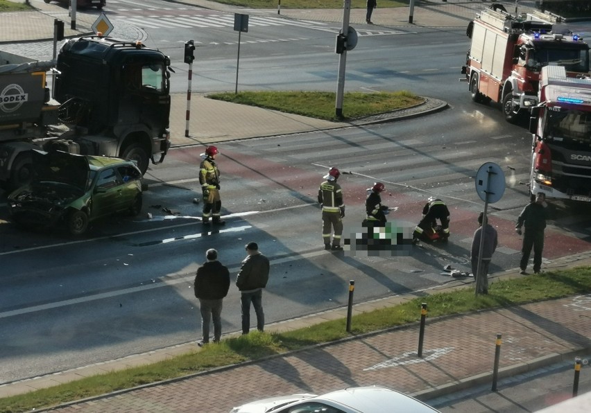 Wypadek na ulicy Klecińskiej